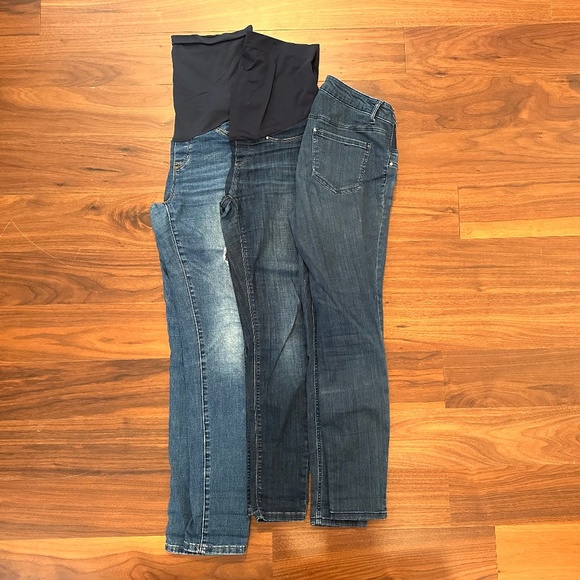 Maternity Blue Jeans Lot of 3 - Picture 1 of 1